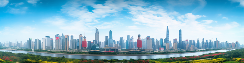 深圳莲花山俯瞰福田全景城市天际线,高清,摄影图,摄影图片,图片大全,摄影图免费下载